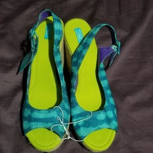 Teal Wedges Target Espadrilles W11